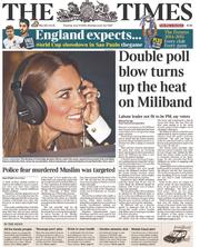 The Times (UK) Newspaper Front Page for 19 June 2014