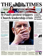 The Times (UK) Newspaper Front Page for 1 November 2011