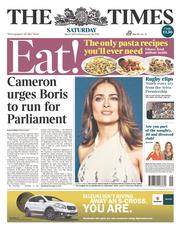 The Times (UK) Newspaper Front Page for 1 March 2014
