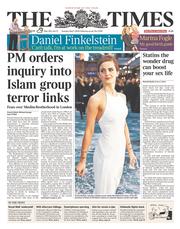 The Times (UK) Newspaper Front Page for 1 April 2014