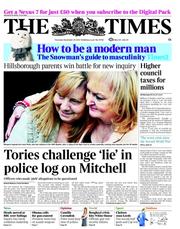 The Times (UK) Newspaper Front Page for 20 December 2012