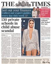 The Times (UK) Newspaper Front Page for 20 January 2014