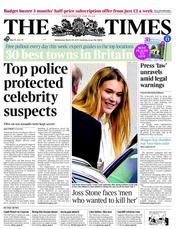The Times (UK) Newspaper Front Page for 20 March 2013