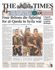 The Times (UK) Newspaper Front Page for 21 November 2013