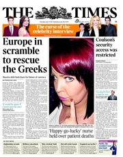 The Times (UK) Newspaper Front Page for 21 July 2011