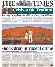 The Times (UK) Newspaper Front Page for 23 April 2014