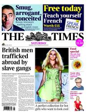 The Times (UK) Newspaper Front Page for 24 September 2011