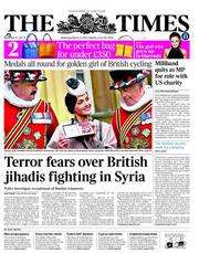 The Times (UK) Newspaper Front Page for 27 March 2013