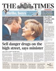 The Times (UK) Newspaper Front Page for 28 February 2014