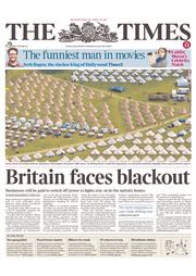 The Times (UK) Newspaper Front Page for 28 June 2013