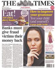 The Times (UK) Newspaper Front Page for 29 March 2014
