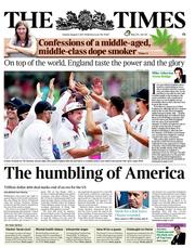 The Times (UK) Newspaper Front Page for 2 August 2011