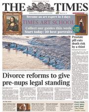 The Times (UK) Newspaper Front Page for 3 February 2014