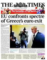 The Times (UK) Newspaper Front Page for 4 November 2011