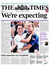 The Times (UK) Newspaper Front Page for 4 December 2012