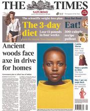 The Times (UK) Newspaper Front Page for 4 January 2014