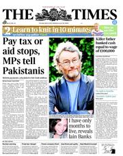 The Times (UK) Newspaper Front Page for 4 April 2013
