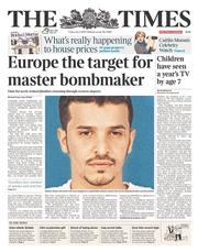 The Times (UK) Newspaper Front Page for 4 July 2014