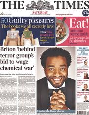 The Times (UK) Newspaper Front Page for 5 October 2013