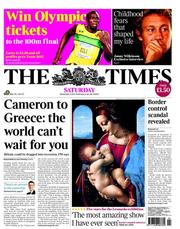 The Times (UK) Newspaper Front Page for 5 November 2011