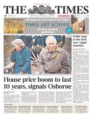 The Times (UK) Newspaper Front Page for 5 February 2014