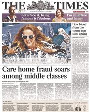 The Times (UK) Newspaper Front Page for 5 May 2014