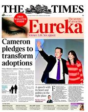The Times (UK) Newspaper Front Page for 6 October 2011