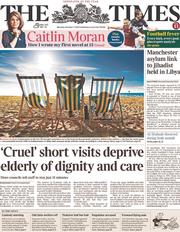 The Times (UK) Newspaper Front Page for 7 October 2013