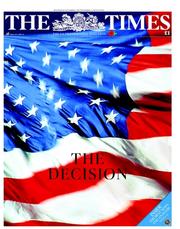 The Times (UK) Newspaper Front Page for 7 November 2012