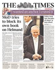The Times (UK) Newspaper Front Page for 9 April 2014