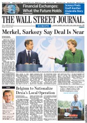  () Newspaper Front Page for 10 October 2011