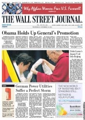  () Newspaper Front Page for 14 November 2012