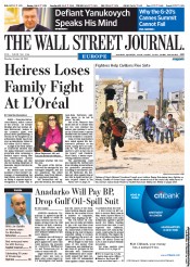  () Newspaper Front Page for 18 October 2011