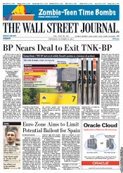  () Newspaper Front Page for 18 October 2012