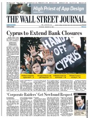  () Newspaper Front Page for 19 March 2013