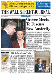  () Newspaper Front Page for 19 September 2011