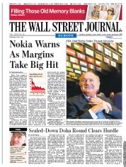  () Newspaper Front Page for 1 June 2011