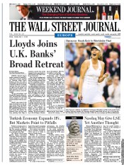  () Newspaper Front Page for 1 July 2011