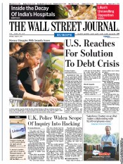  () Newspaper Front Page for 1 August 2011