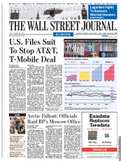  () Newspaper Front Page for 1 September 2011