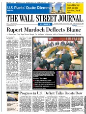  () Newspaper Front Page for 20 July 2011