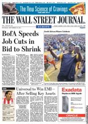  () Newspaper Front Page for 20 September 2012