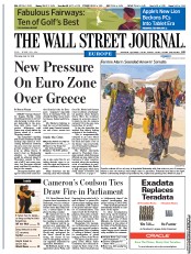  () Newspaper Front Page for 21 July 2011