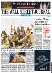  () Newspaper Front Page for 22 October 2011