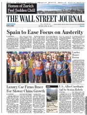  () Newspaper Front Page for 22 April 2013