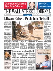  () Newspaper Front Page for 22 August 2011