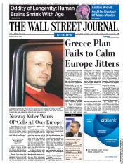  () Newspaper Front Page for 26 July 2011