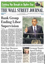  () Newspaper Front Page for 26 September 2012