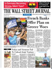  () Newspaper Front Page for 27 June 2011