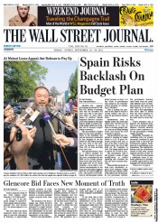  () Newspaper Front Page for 28 September 2012